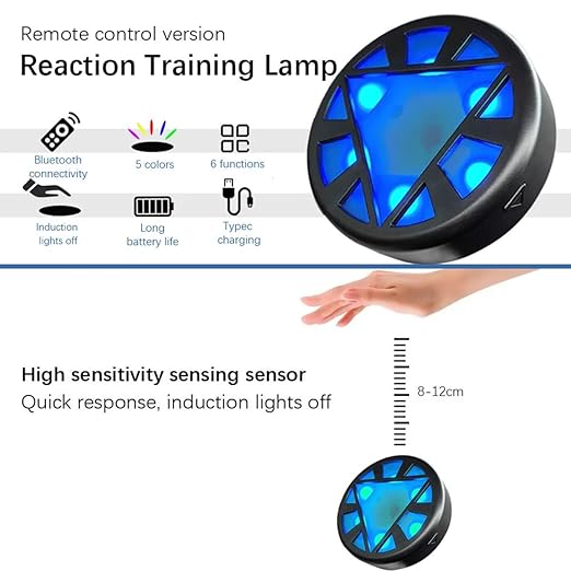 Agile Reaction Training Lamp Set, Reaction Training Lights React Sensory Speed Training Equipment for Sports and Fitness - USB Charging, Last Working 30 Hours+