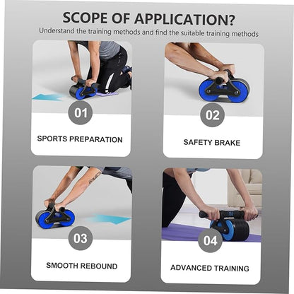 SUPVOX 1Pc Ab Roller Wheel Durable Non Slip Abdominal Exercise Equipment for Home Gym Silent Movement for Beginners Advanced Fat Burning Core