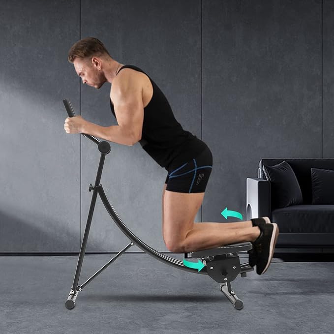 Abs Workout Equipment for Home Gym, Foldable Abdominal Whole Body Workout Machine, Whole Body Workout Waist Trainer for Women&Men, Core Abs Exercise Machine