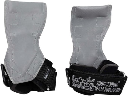 Lifting Grips PRO Weight Gloves Heavy Duty Barbell Gymnastics Straps Alternative to Power Hooks Deadlifts Adjustable Neoprene Padded Wrist Wrap