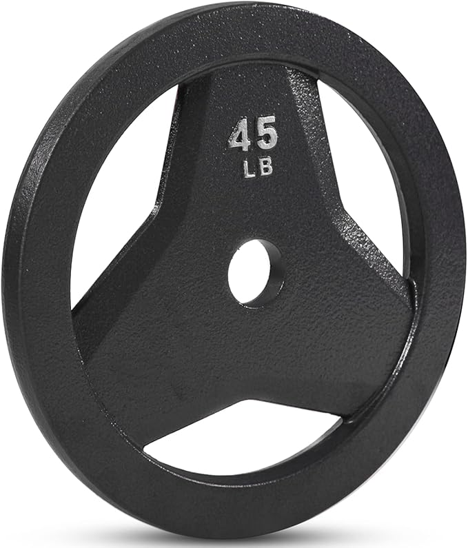 JFIT Olympic 2 Inch Grip Plates and Bumper Plates for Barbell - Single Weights or Sets of 2 (Muliple Weights)