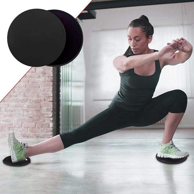 Core Sliders - Exercise Sliders | Yoga Pilates Gliding Disc | 2 Exercise Fitness Sliders | 2s Sided Gliding Sliding Discs | Core Gym Equipment | Pilates Sliding Plates for Women Men and Teens