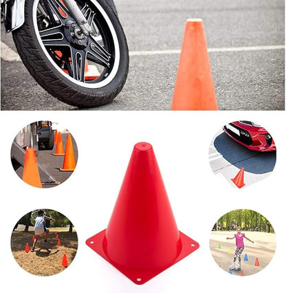 20 PCS 7 Inch Plastic Agility Cones for Kids - Mini Traffic Safety Construction Cones for Party, Drills, Basketball, Soccer - 5 Colors