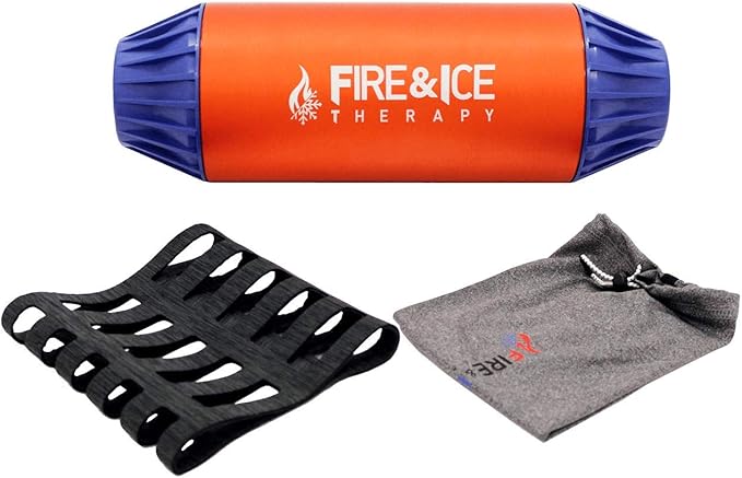Fire & Ice Therapy F.I.T. Roller | Revolutionary Aluminum Massage Tool | Hot & Cold Temperature Control | Deep Tissue Massage | Aids Muscle Recovery | Pain Relief | Improve Flexibility