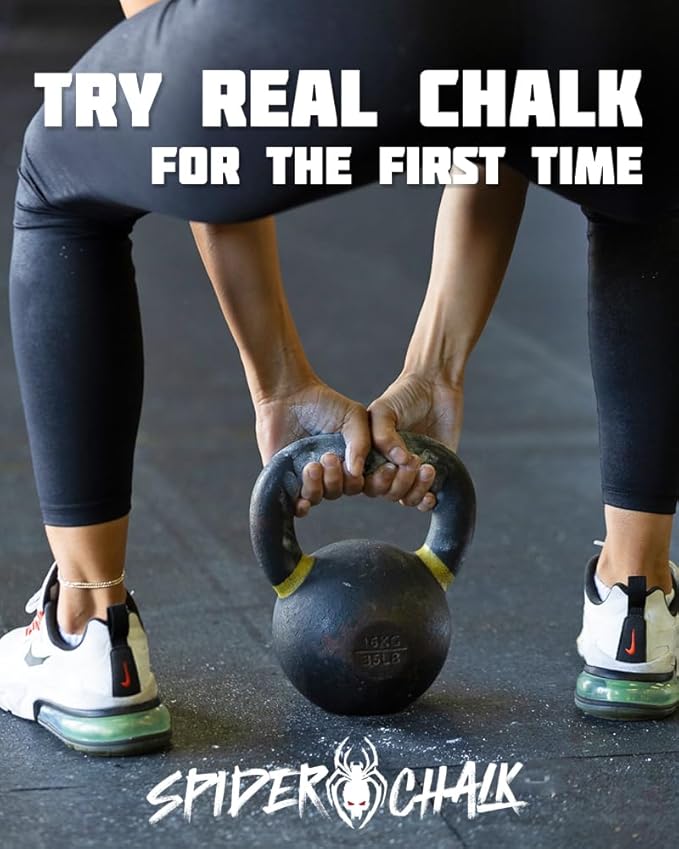 SPIDER CHALK 2oz Liquid Chalk for Gym, Weightlifting, Rock Climbing, Powerlifting. No Mess, Skin Friendly, Lab-Grade, Safe Ingredients, Made in the USA
