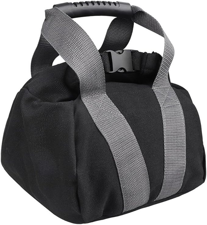 Adjustable Sandbag with Handle for Fitness and Home Training, Kettlebell Alternative Weight Training Bag in Long Lasting Canvas, Strength and Yoga Workout Equipment