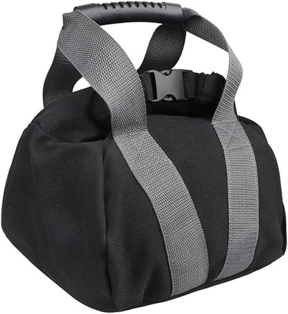 Adjustable Sandbag with Handle for Fitness and Home Training, Kettlebell Alternative Weight Training Bag in Long Lasting Canvas, Strength and Yoga Workout Equipment