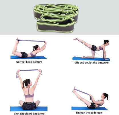 Stretch Band Strap Number Elastic Stretching Strap Exercise Bands Yoga Equipment for Exercise Fitness Workout Physical Therapy