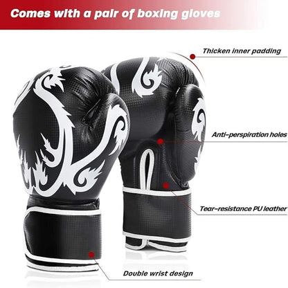 Dripex Freestanding Punching Bag, Heavy Boxing Bag with Stand for Adult Youth - Men Standing Boxing Punch Bag for Home Gym Workout