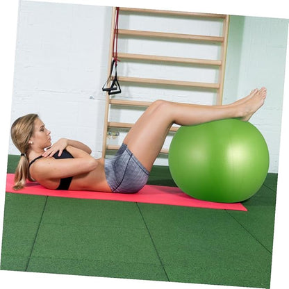 Angoily 2pcs Anti-Burst Yoga Ball Mini Pilates Ball with Thickened PVC Material, Balancing Stability Trainer for Home Fitness and Exercise (15-35cm Random Size, Orange Green)