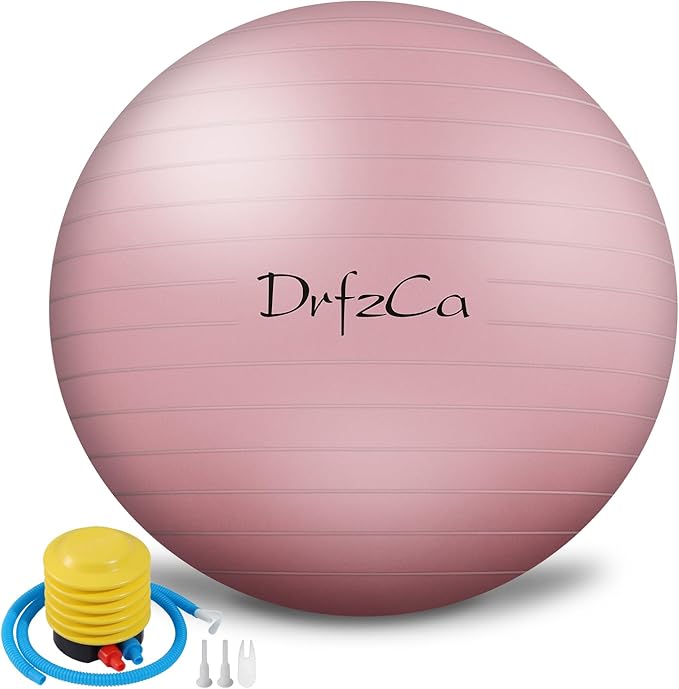 Exercise Ball, Pilates Ball for Pregnancy, Swiss Balance Ball with Pump,Multiple Sizes Stability Ball Chair for Office, Home Gym, Fitness, Workout and Physical Therapy