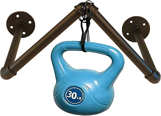 Balance Ball Holder Wall Mount,Balance Ball Half Rack Home Gym Studios Standing Half Ball Balance Trainer Shelf (Black)