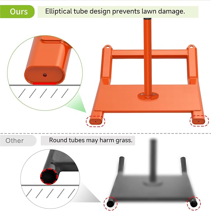 Kipika Weight Sled, Workout Sled, Fitness Strength Training Sled, Speed Training Sled for Athletic Exercise, Speed Improvement, Easily Through Obstacles, Suitable for 1" & 2" Weight Plate