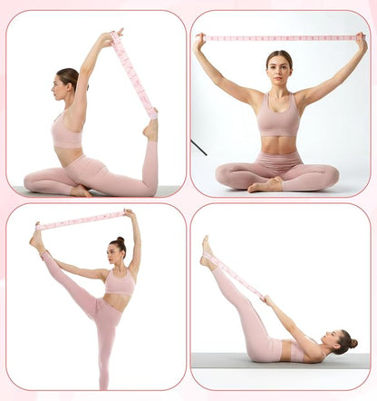 Stretching Strap, 12 Loops Yoga Straps for Stretching, Multi Loop Stretch Band for Flexibility Training, Leg Stretch & Exercise, Durable Elastic Resistance Band