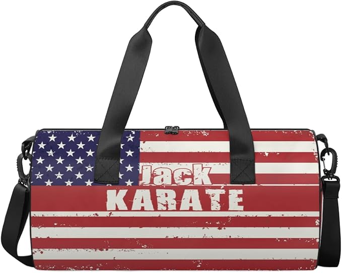 Personalized-Martial-Arts-Gear-Bag for Karate Teakwondo, Custom Jiujitsu Bag for Boys, Karate Teakwondo Bag for Gear Waterproof Lightweight Large USA