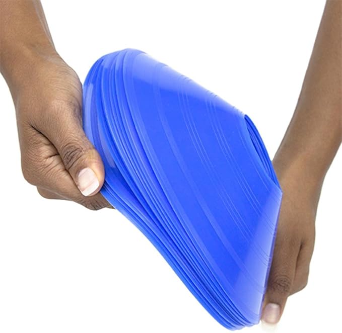 Crown Sporting Goods Set of 12 Soft Plastic Field Disc Cones