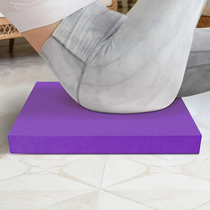 Exercise Balance Pad, 50x40cm Thick Stability Mat, Non Slip Foam Fitness Pad, Anti Fatigue Training Cushion, Durable Home Gym Workout Mat, for Women Men Floor Yoga Workout Physical Training Stretching