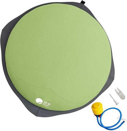 workout equipment for home，boso balancing ball，half ball balance trainer，core training equipment， 31.5 inch Yoga Exercise Ball for Home Gym Core Training Anti-Skid Surface (Green Heart-31.5'')