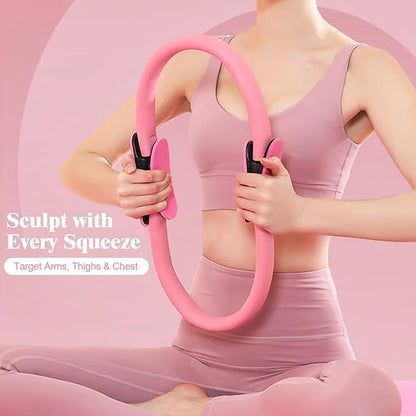 Home Pilates Essentials Kit for Women, Complete 13-in-1 Pilates Equipment Ring and Ball Set with 5 TPE Resistance Bands, Ankle Weights, 8-Shaped Pull Band, Stretch Strap and Waterproof Bag