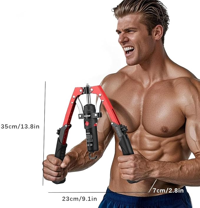 Core Flex Twister Pro Chest Press Machine 3-in-1 Hydraulic Ab Wheel Arm Exerciser with Adjustable Resistance 22–440 Lbs for Full-Body Strength Training