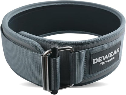 Durable Weight Lifting Belt, 4'' Wide Gym Belt for Bodybuilding, Powerlifting, Squats, Deadlift - Provides Lumbar Support & Stability for Men & Women