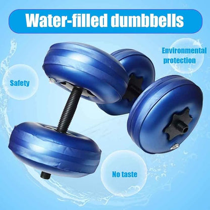 2Pcs/Set Portable Adjustable Water-Filled Dumbbell, Eco-Friendly Fitness Equipment Set for Arm Muscle Training for Home Gym Office