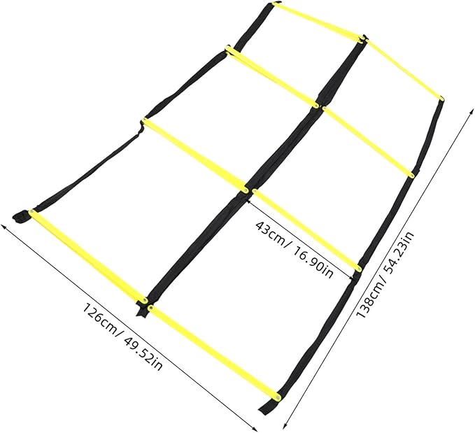 Portable Foldable Agility Ladder for Soccer and Football Training Lightweight Sports Ladder for Speed Footwork and Coordination Drills Versatile Multi-Sport Exercise Equipment for