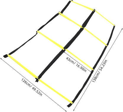 Portable Foldable Agility Ladder for Soccer and Football Training Lightweight Sports Ladder for Speed Footwork and Coordination Drills Versatile Multi-Sport Exercise Equipment for