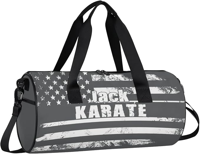 Personalized-Martial-Arts-Gear-Bag for Karate Teakwondo, Custom Jiujitsu Bag for Boys, Karate Teakwondo Bag for Gear Waterproof Lightweight Large USA