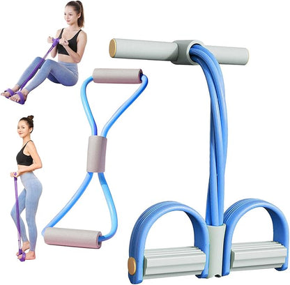 Fashion Puller Exercise,8 Tube Pedal Resistance Device, Detachable and Adjustable Pedal Resistance Device, Full-Body Workout for Home Gym, Tones Arms Abs Waist, Unisex