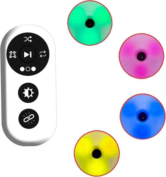 4Pcs/Set Reactions Training Lights, 4 Modes Speed Reactions Lights Training with USB Charging for Fitness, Basketball, FootballChristma