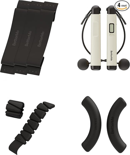 BetterMe Calisthenics Strength Kit - Home Gym Calisthenics Equipment Kit with Dumbbells Resistance Bands, Adjustable Weight Bands and Jump Rope - At Home Equipment for Full Body Training