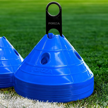 FORZA Soccer SuperCone Training Marker Domes [20 Pack] | Jumbo 5.5in Cones for Speed & Agility Training | Heavy-Duty Weatherproof PVC Options