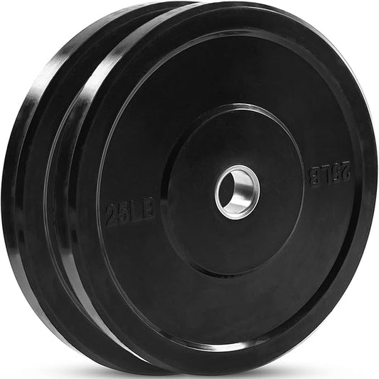 JFIT Olympic 2 Inch Grip Plates and Bumper Plates for Barbell - Single Weights or Sets of 2 (Muliple Weights)