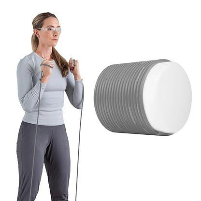THERABAND Latex Resistance Tubing, Silver, Super Heavy, Level 6, 25 ft Roll, Professional Grade for Upper and Lower Body Workouts, Cut-to-Length, Color-Coded Resistance Levels