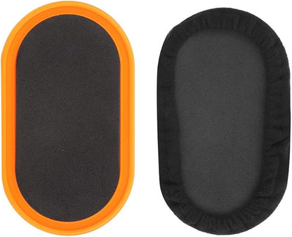 2Pcs Exercise Core Sliders, Gliding Discs, Exercise Sliders, Oval ABS Gliders with Anti-Slip Side for Full Body Home Gym Workouts, Ideal for Carpet & Hardwood Floors