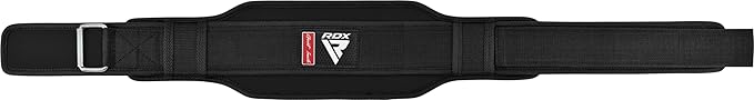 RDX RX5 Weightlifting Belt for Men & Women, Heavy Duty Powerlifting Belt with Thick EVA Foam Padding, Roller/Tension Buckle for Bodybuilding, Powerlifting, Lifting, Squat, Deadlift & Weight Training (Medium)