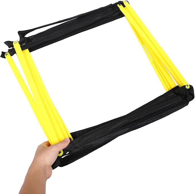 Beaupretty Agility Ladder Football Training Equipment Foldable Speed Agility Ladder with Soft Rungs for Soccer Footwork and Fitness Drills for Speed and Coordination Training