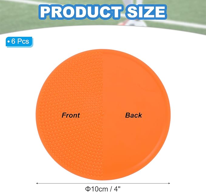 PATIKIL Spot Markers, Non-Slip Floor Dots Agility Markers Flat Field Cones Poly Dot