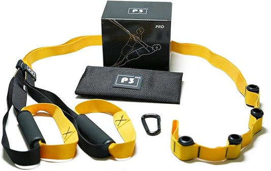 Home Suspension Training Kit – Portable Style Suspension Straps with Adjustable Bodyweight Resistance, Door Anchor & Handles for Full-Body Workouts at Home, While Traveling, or Outdoors