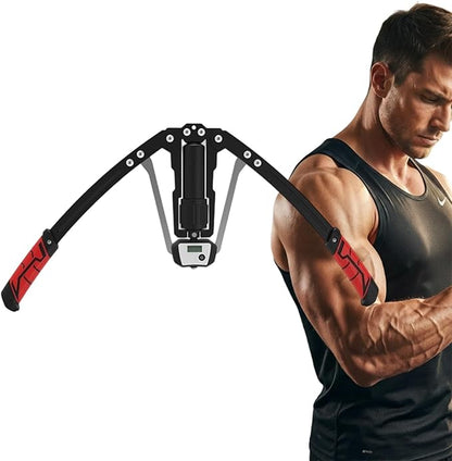 Twister Arm Exerciser, 3-in-1 Hydraulic Power Twister with Ab Roller Wheel, Adjustable 22–440LB Chest Expander & Arm Strengthener, Portable Home Gym Strength Training Device