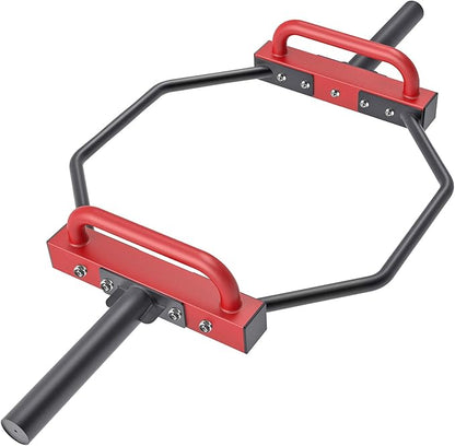 SELEWARE Trap Bar Hex Bar for Deadlift, Olympic Hex Barbell Deadlift Trap Bar, 500 LBS Capacity Heavy Duty Weight Lifting Hex Bar Strength Training Equipment for Home Gym, Squats, Shrugs