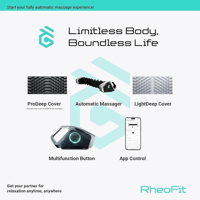 AI-Powered Muscle Recovery Roller – Automatic Deep Tissue Massage, Smart Foam Roller for Pain Relief, Replaceable Pads, Gesture Control, 4-Hour Battery