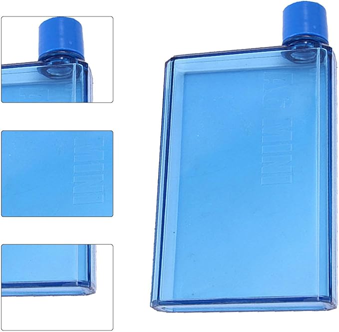 Purse Water Bottle | Portable Flat Water Bottles for Travel - Leak Proof Reusable Paper Pad Water Bottle Sports, Camping, Gym, Fitness, Outdoor