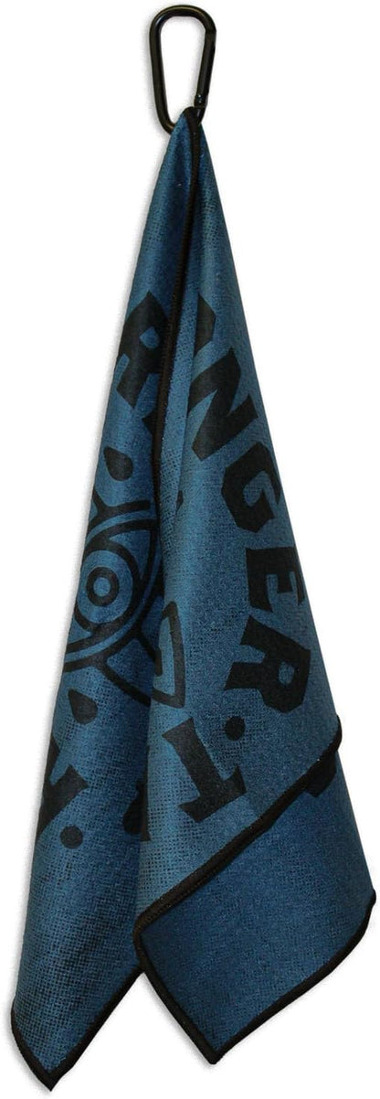 RokFit Gym & Golf Towel – Multi-Use, Quick-Dry, Durable Utility Towel with Bold Graphic and Carabiner Clip (Rise Stronger, Thrive Sharper)