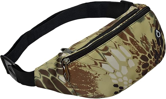 Fanny Pack for Men Women, Waterproof Sports Waist Bag Pack, Belt Bag for Travel Hiking Running