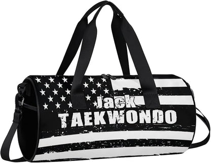 Personalized-Martial-Arts-Gear-Bag for Karate Teakwondo, Custom Jiujitsu Bag for Boys, Karate Teakwondo Bag for Gear Waterproof Lightweight Large USA