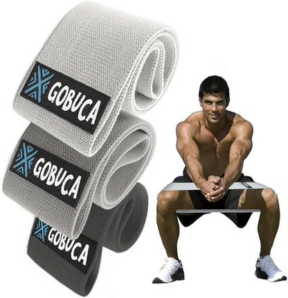 Resistance Bands Set for Men & Women – Hip & Long Fabric Booty Bands for Glutes, Legs, Full Body – Non-Slip Workout Bands for Strength Training, Home Gym, Recovery & Toning