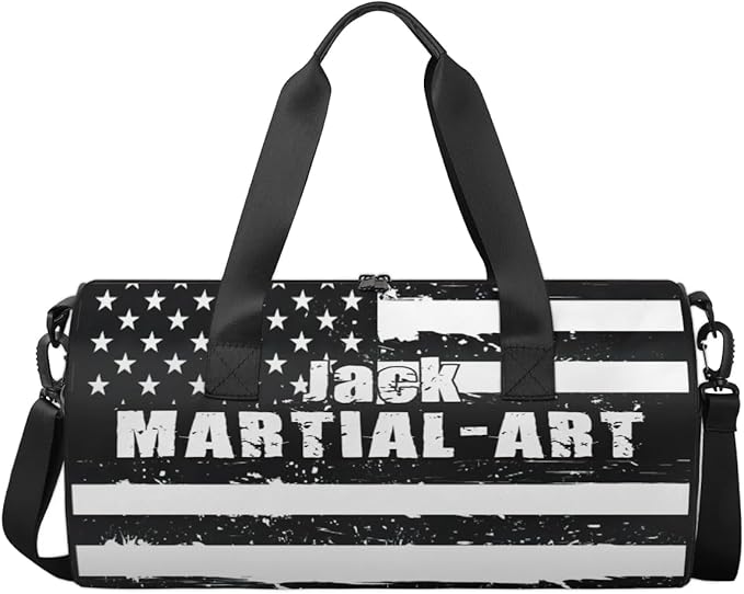 Personalized-Martial-Arts-Gear-Bag for Karate Teakwondo, Custom Jiujitsu Bag for Boys, Karate Teakwondo Bag for Gear Waterproof Lightweight Large USA