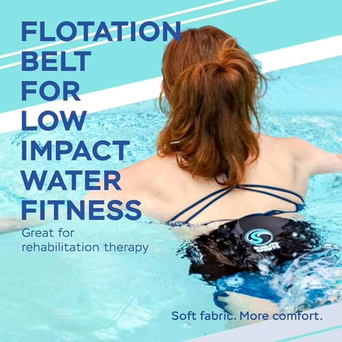 Sunlite Sports AquaFitness Deluxe Flotation Swimming Belt - Water Aerobics Equipment for Pool, Low-Impact Workout